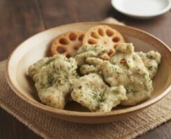 キューピー3分クッキングのレシピ・鶏胸肉の磯辺揚げ