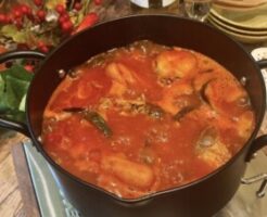 青空レストランのレシピ・ヒラメトマト鍋