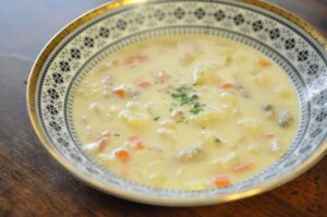 水野真紀の魔法のレストランのレシピ・ごちそうクラムチャウダー