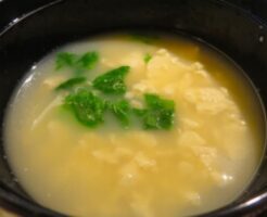 ウワサのお客さまのレシピ・ゆしどうふスープ