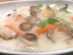 ウワサのお客さまのレシピ・セーイカと白菜の中華風クリーム煮