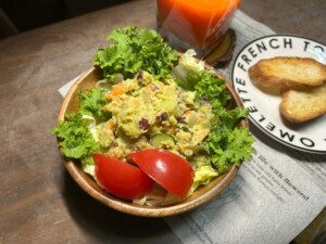 ミキティダイニングのレシピ・さつまいものポテトサラダ