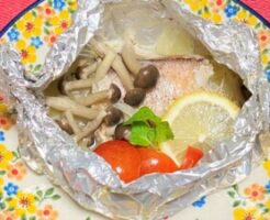 青空レストランのレシピ・ひらめのレモンバターホイル焼き