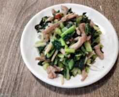 青空レストランのレシピ・からし菜の旨辛炒め