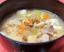 相葉マナブのレシピ・焼きネギの豚汁