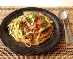 ゴー！ゴー！キッチン戦隊クックルンのレシピ・きのこの和風スパゲッティ