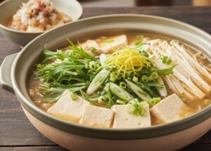 ノンストップのレシピ・うま味ダレの湯豆腐