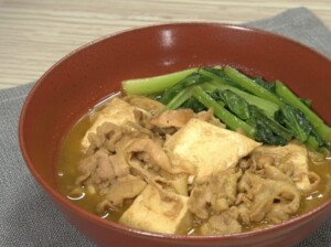 きょうの料理のレシピ・すくい豆腐と豚バラのカレーすき煮