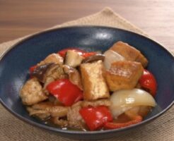 きょうの料理のレシピ・ちぎり厚揚げの炒め黒酢酢豚