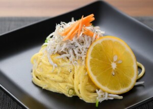 青空レストランのレシピ・にんじんのドレッシングパスタ