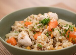 青空レストランのレシピ・にんじんの炊き込みご飯