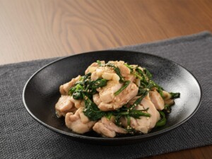 DAIGOも台所のレシピ・ゆで鶏と春菊の和えもの