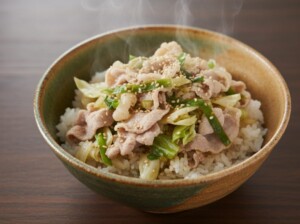 相葉マナブのレシピ・ネギ塩ダレの豚丼