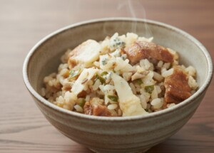 相葉マナブのレシピ・ブルーチーズ薫る焼味噌＆油麩釜飯