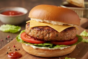 あさイチのレシピ・味つきいわし缶のハンバーガー