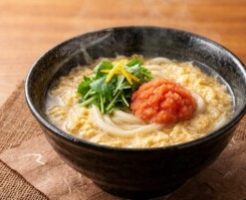 あさイチのレシピ・明太かきたまうどん