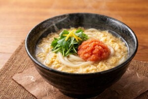 あさイチのレシピ・明太かきたまうどん