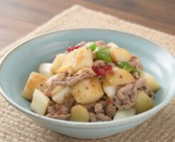 きょうの料理のレシピ・梅豚肉のねぎ炒め