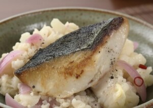 きょうの料理のレシピ・焼きさわらの刻みマリネ添え