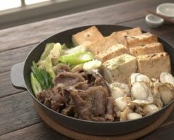きょうの料理のレシピ・牛こまと帆立てのすき焼き