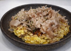 ぽかぽかのレシピ・豆たっぷりのカリふわお好み焼き