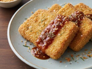 なないろ日和のレシピ・豆腐の香草パン粉焼き