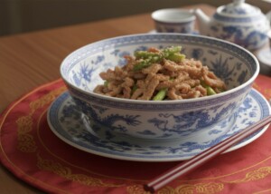 DAIGOも台所のレシピ・豚肉の炒めもの ごま風味