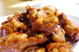 どさんこワイド179のレシピ・手羽元と豆苗の甘酢煮