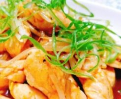 DAIGOも台所のレシピ・ささみと青ネギの炒め物