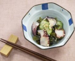 ミキティダイニングのレシピ・たこときゅうりの酢の物