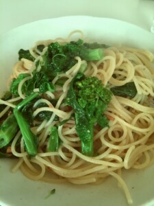 DAIGOも台所のレシピ・菜の花としらすのパスタ