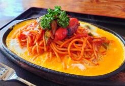 青空レストランのレシピ・プチぷよの鉄板ナポリタン