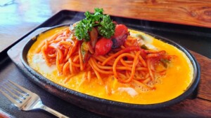 青空レストランのレシピ・プチぷよの鉄板ナポリタン