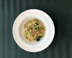 なないろ日和のレシピ・桜えびときくらげのクリームパスタ