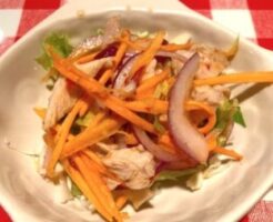 きょうの料理のレシピ・にんじんとゆで鶏のマリネ