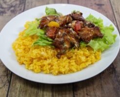 キューピー3分クッキングのレシピ・チキンオーバーライス