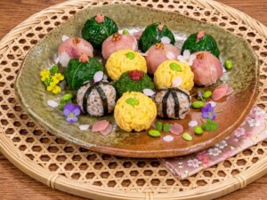 どさんこワイド179のレシピ・5種のお祝い手毬寿司