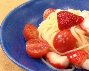 ZIPのレシピ・いちごの冷製パスタ