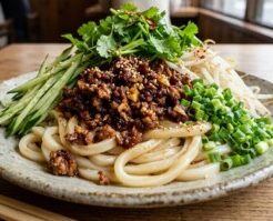 あさイチのレシピ・うどんジャージャン麺