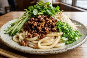 あさイチのレシピ・うどんジャージャン麺