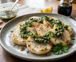 ぽかぽかのレシピ・かぶのソテーバルサミコソース