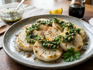 ぽかぽかのレシピ・かぶのソテーバルサミコソース