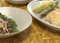 キューピー3分クッキングのレシピ・ささ身とアスパラのごまあえささ身とアスパラのフリット