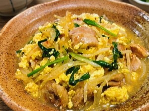 ノンストップのレシピ・しっとり鶏のニラたま
