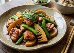 DAIGOも台所のレシピ・たけのこと鶏の照り煮