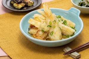 キューピー3分クッキングのレシピ・たけのこと鶏肉の揚げだし