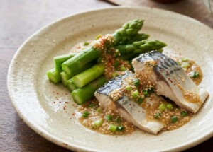 あさイチのレシピ・ゆで塩さばのみそ薬味がけ