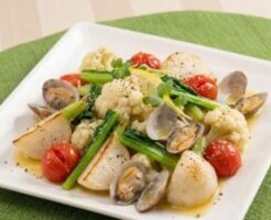 食卓のひみつのレシピ・アサリのホットサラダ