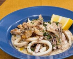 ノンストップのレシピ・イカとマイタケのタラコあえソテー