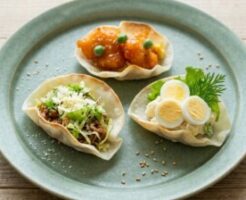 ひるおびのレシピ・ギョーザの皮ミニタコス